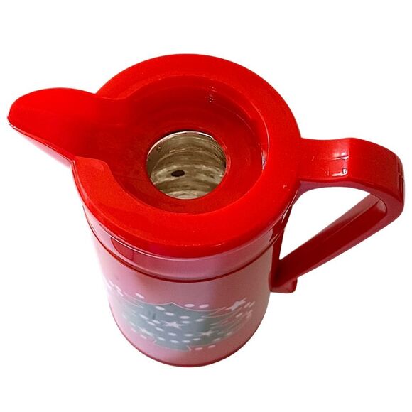 Waechtersbach Thermal Carafe Christmas Tree 1 Liter Vacuum Red Hot Cold Vintage - Picture 7 of 16